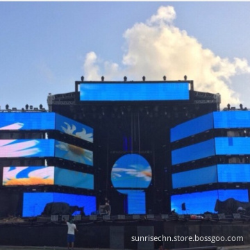 High Refresh Rate LED Advertising Curved Curtain Screens for Concerts and Stages